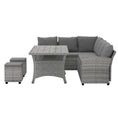 Load image into Gallery viewer, Gardeon 8 Seater Outdoor Dining Set Furniture Lounge Sofa Set Wicker Ottoman