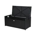 Load image into Gallery viewer, Gardeon Outdoor Storage Bench Box Garden Sheds Tools Wicker Cushion Patio Chair