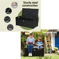 Load image into Gallery viewer, Gardeon Outdoor Storage Bench Box Garden Sheds Tools Wicker Cushion Patio Chair