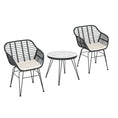 Load image into Gallery viewer, Gardeon Outdoor Furniture Lounge Setting 3-Piece Bistro Set Table Chairs Patio