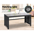 Load image into Gallery viewer, Gardeon Set of 4 Outdoor Lounge Setting Rattan Patio Wicker Dining Set Black