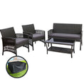 Load image into Gallery viewer, Gardeon Outdoor Furniture Dining Set Outdoor Lounge Setting Rattan Patio Grey