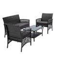 Load image into Gallery viewer, Gardeon Outdoor Furniture Dining Set Outdoor Lounge Setting Rattan Patio Grey