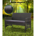 Load image into Gallery viewer, Gardeon Outdoor Furniture Dining Set Outdoor Lounge Setting Rattan Patio Grey