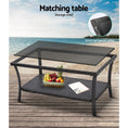 Load image into Gallery viewer, Gardeon Outdoor Furniture Dining Set Outdoor Lounge Setting Rattan Patio Grey
