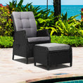 Load image into Gallery viewer, Gardeon Recliner Chair Sun lounge Setting Outdoor Furniture Patio Wicker Sofa
