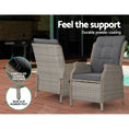 Load image into Gallery viewer, Gardeon Recliner Chair Sun lounge Outdoor Setting Patio Furniture Wicker Sofa