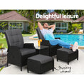 Load image into Gallery viewer, Gardeon Recliner Chairs Sun lounge Setting Outdoor Furniture Patio Garden Wicker