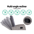 Load image into Gallery viewer, Gardeon Outdoor Setting Recliner Chair Table Set Wicker lounge Patio Furniture Grey