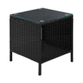Load image into Gallery viewer, Gardeon Side Table Coffee Patio Outdoor Furniture Rattan Desk Indoor Garden Black