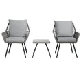 Load image into Gallery viewer, Andy Outdoor Furniture 3-Piece Lounge Setting Chairs Table Bistro Set Patio