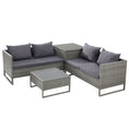 Load image into Gallery viewer, Gardeon Outdoor Sofa Furniture Garden Couch Lounge Set Patio Wicker Table Chairs