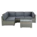 Load image into Gallery viewer, Gardeon 5-Piece Outdoor Furniture Sofa Set Wicker Lounge Setting Table Chairs