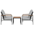 Load image into Gallery viewer, Gardeon Outdoor Furniture 3pcs Lounge Setting Bistro Set Chairs Table Patio