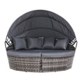 Load image into Gallery viewer, Gardeon Outdoor Lounge Setting Patio Furniture Sofa Wicker Garden Rattan Set Day Bed Grey