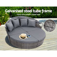 Load image into Gallery viewer, Gardeon Outdoor Lounge Setting Patio Furniture Sofa Wicker Garden Rattan Set Day Bed Grey
