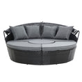 Load image into Gallery viewer, Gardeon Outdoor Lounge Setting Sofa Patio Furniture Wicker Garden Rattan Set Day Bed Black