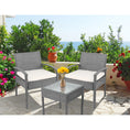 Load image into Gallery viewer, Gardeon 3-piece Outdoor Set - Grey