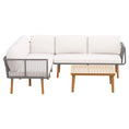 Load image into Gallery viewer, Gardeon 5-Seater Outdoor Sofa Set Aluminum Lounge Setting Wooden