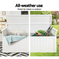 Load image into Gallery viewer, Gardeon Outdoor Storage Box Wooden Garden Bench 129cm Chest Tool Toy Sheds XL
