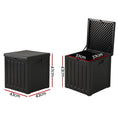 Load image into Gallery viewer, Gardeon 80L Outdoor Storage Box Waterproof Container Indoor Garden Toy Tool Shed