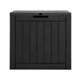 Load image into Gallery viewer, Gardeon Outdoor Storage Box 118L Container Lockable Indoor Garden Toy Tool Shed Black