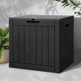 Load image into Gallery viewer, Gardeon Outdoor Storage Box 118L Container Lockable Indoor Garden Toy Tool Shed Black