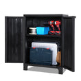 Load image into Gallery viewer, Gardeon Outdoor Storage Cabinet Cupboard Lockable Garden Sheds Adjustable Black