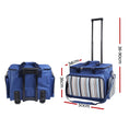 Load image into Gallery viewer, Alfresco 6 Person Picnic Basket Set Picnic Bag Cooler Wheels Insulated Bag