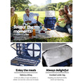 Load image into Gallery viewer, Alfresco 6 Person Picnic Basket Set Picnic Bag Cooler Wheels Insulated Bag