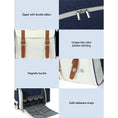 Load image into Gallery viewer, Alfresco Picnic Basket Backpack Set Cooler Bag 4 Person Outdoor Liquor Blue