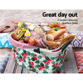 Load image into Gallery viewer, Alfresco Picnic Bag Basket Folding Hamper Camping Hiking Insulated Outdoor