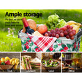 Load image into Gallery viewer, Alfresco Picnic Bag Basket Folding Hamper Camping Hiking Insulated Outdoor