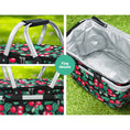 Load image into Gallery viewer, Alfresco Folding Picnic Bag Basket Cooler Hamper Camping Hiking Insulated Lunch