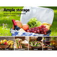 Load image into Gallery viewer, Alfresco Large Folding Picnic Bag Basket Hamper Camping Hiking Insulated Lunch Cooler