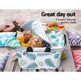 Load image into Gallery viewer, Alfresco Folding Picnic Bag Basket Hamper Camping Hiking Insulated Lunch Cooler
