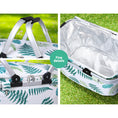Load image into Gallery viewer, Alfresco Folding Picnic Bag Basket Hamper Camping Hiking Insulated Lunch Cooler