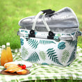 Load image into Gallery viewer, Alfresco Folding Picnic Bag Basket Hamper Camping Hiking Insulated Lunch Cooler
