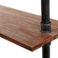 Load image into Gallery viewer, Emily Wall Shelves Display Bookshelf Rustic Vintage DIY Pipe Shelf Brackets