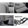 Load image into Gallery viewer, Artiss Luxury Recliner Chair Chairs Lounge Armchair Sofa Fabric Cover Grey