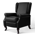 Load image into Gallery viewer, Artiss Recliner Chair Sofa Armchair Lounge Black Leather
