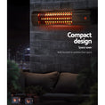Load image into Gallery viewer, 2000W Remote Control Electric Infrared Patio Heater Radiant Strip Wall Mounted Panel Indoor Outdoor