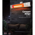 Load image into Gallery viewer, 2000W Remote Control Electric Infrared Patio Heater Radiant Strip Wall Mounted Panel Indoor Outdoor