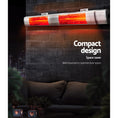 Load image into Gallery viewer, 3000W Remote Control Electric Infrared Patio Heater Radiant Strip Wall Mounted Panel Indoor Outdoor
