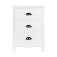 Load image into Gallery viewer, Artiss Vintage Bedside Table Chest Storage Cabinet Nightstand White