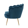 Load image into Gallery viewer, Velvet Armchair Lounge Retro Accent Chair Upholstered Couch Sofa Bedroom Seater Blue Navy