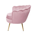 Load image into Gallery viewer, Artiss Armchair Lounge Chair Accent Armchairs Retro Single Sofa Velvet Pink