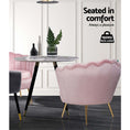 Load image into Gallery viewer, Artiss Armchair Lounge Chair Accent Armchairs Retro Single Sofa Velvet Pink