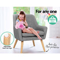 Load image into Gallery viewer, Scandinavian Armchair Upholstered Lounge Accent Chair Couch Sofa Seater Grey