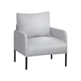 Load image into Gallery viewer, Artiss Armchair Lounge Chair Accent Chair Single Sofa Grey Linen Fabric
